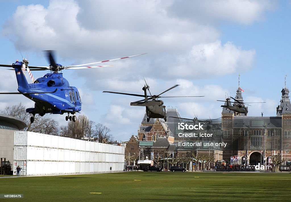 Le Président Obama de visiter le Rijksmuseum - Photo de Amsterdam libre de droits