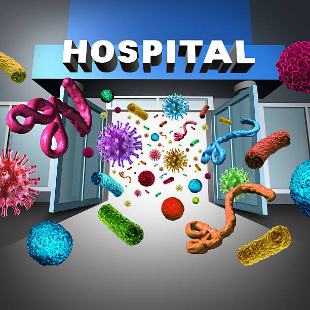 hôpital microbes - mrsa infectious disease bacterium science photos et images de collection