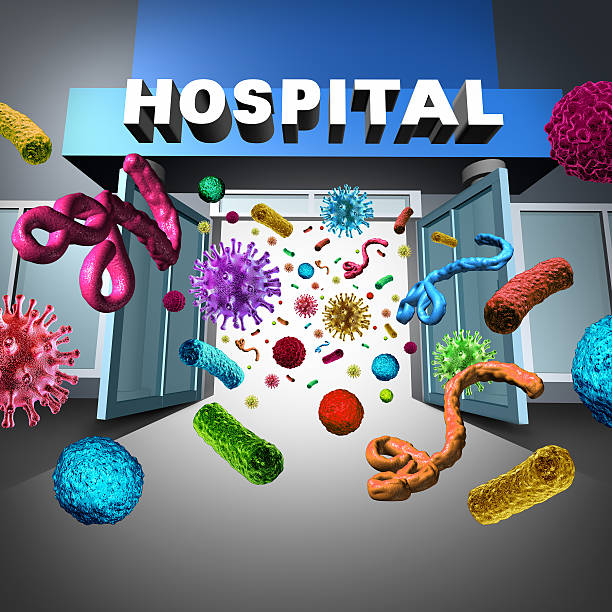 hospital germes - mrsa infectious disease bacterium science - fotografias e filmes do acervo