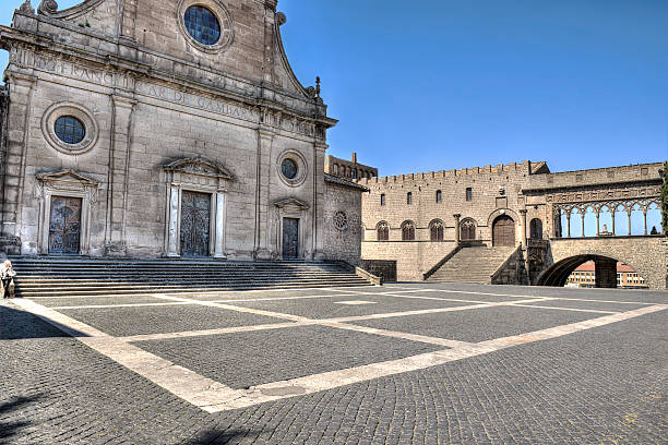 Viterbo Piazza Cathedral Saint Lawrence and Papal Palace