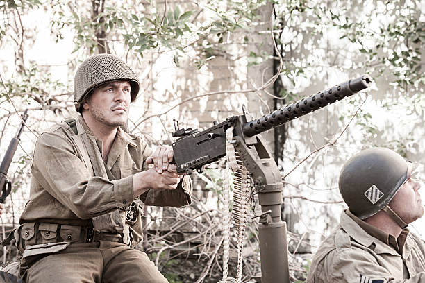 istock Soldiers on Patrol WWII 481388134