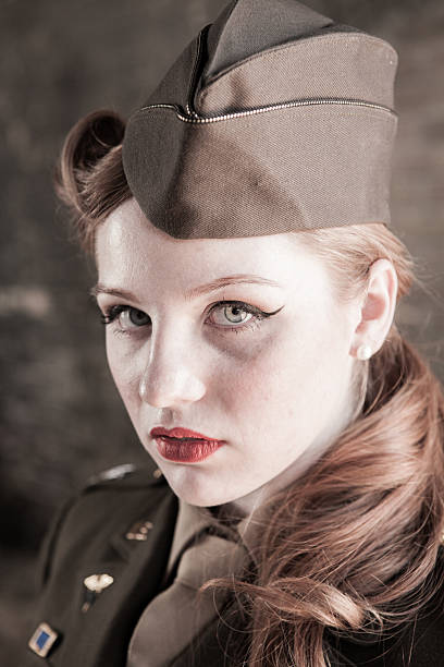 istock Military Woman Portrait WWII 481388152