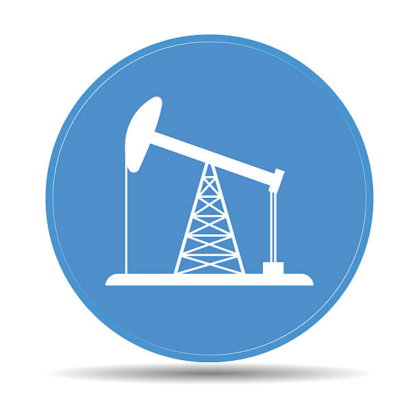 石油掘削装置のアイコン - fracking oil rig industry exploration点のイラスト素材／クリップアート素材／マンガ素材／アイコン素材
