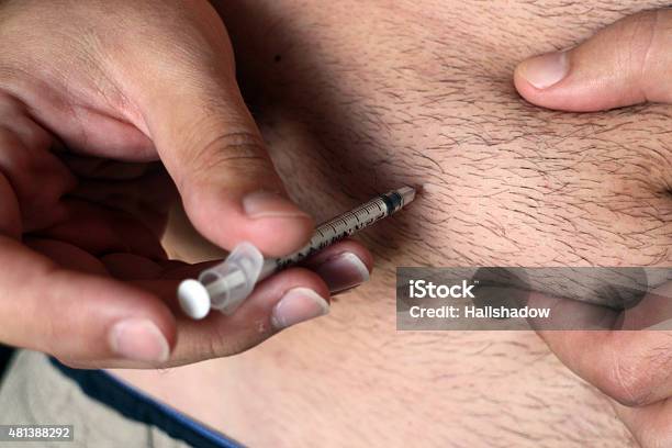 Hormone Injection Stock Photo - Download Image Now - 2015, Abdomen, Addiction