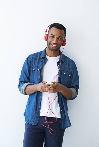 istock Letting the music bring a smile to his face 481388637
