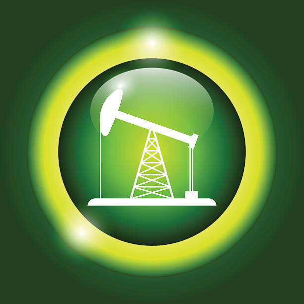 oleju rig) - fracking oil rig industry exploration stock illustrations