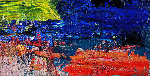 istock Abstract painted red and blue art backgrounds. 481388681