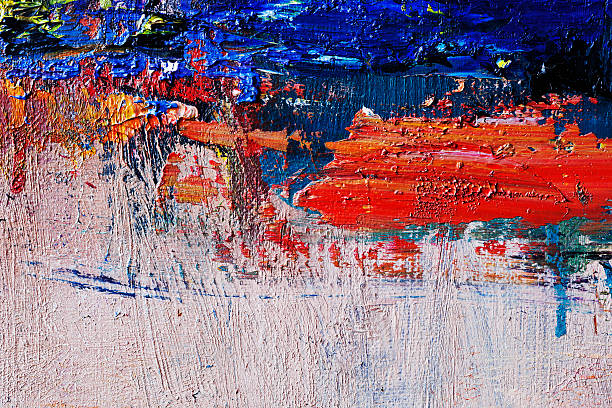 istock Abstract painted red and blue art backgrounds. 481388723