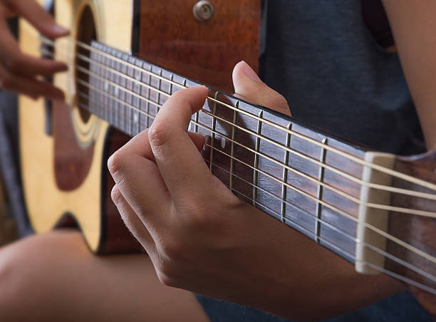 istock Playing on the guitar, closup. 481391058