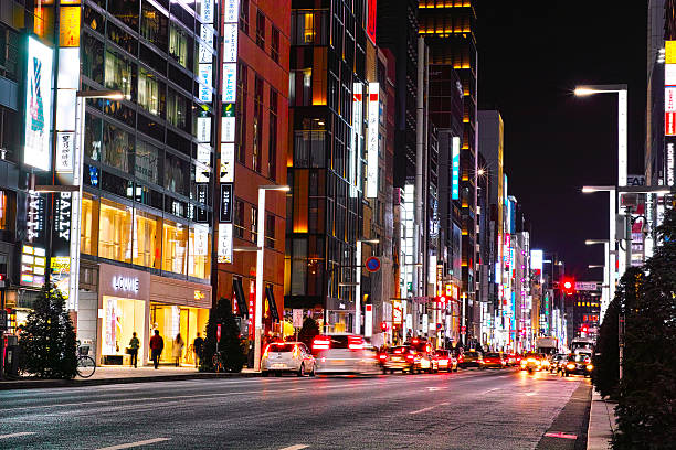 istock Night landscape of Ginza Tokyo 481391100