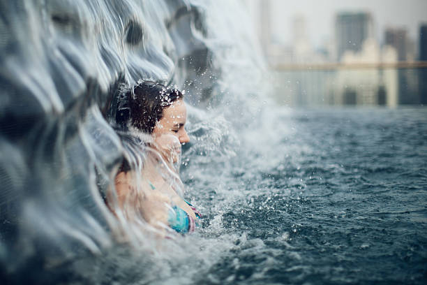 diving at the pool