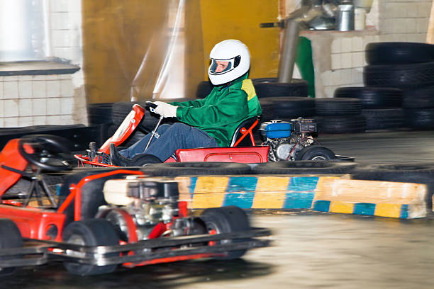 istock The man at  wheel go-cart racing on training 481391372