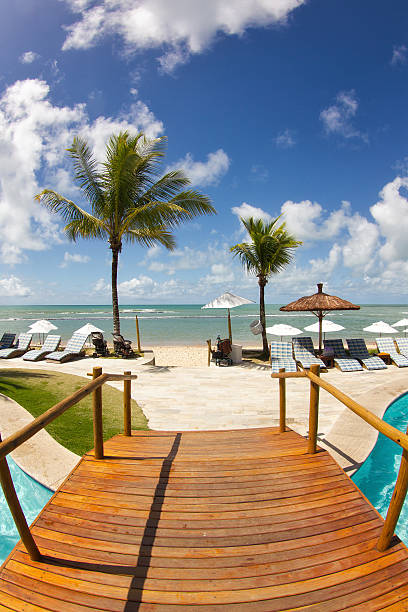 Sunny day at Arraial d'Ajuda Eco Resort in Bahia - Brazil.