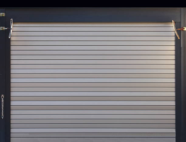 istock background of grunge metallic roller shutter door 481398493