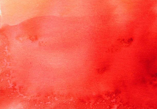 istock Hand painted red background with watercolors 481398660