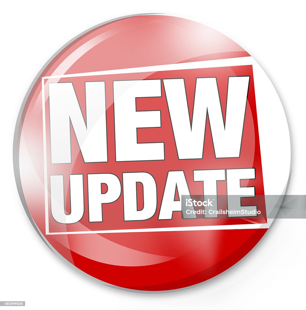 Red Update Button Round Red Button Symbol Stock Illustration - Download Image Now ...
