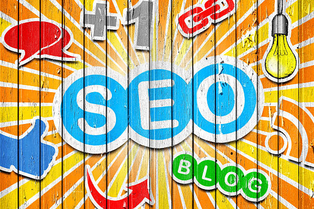 seo-검색 엔진 최적화 - seo google penguin panda stock illustrations