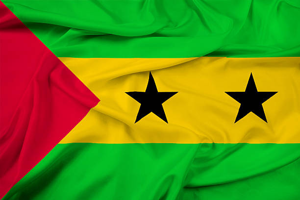 istock Waving Sao Tome and Principe Flag 481401103