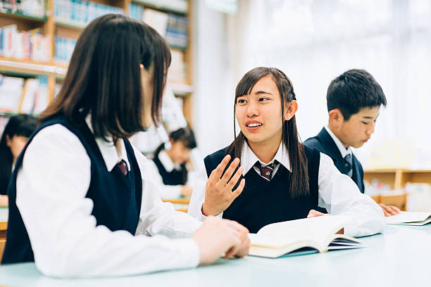 istock Japanese Female Students in the Library 481401600
