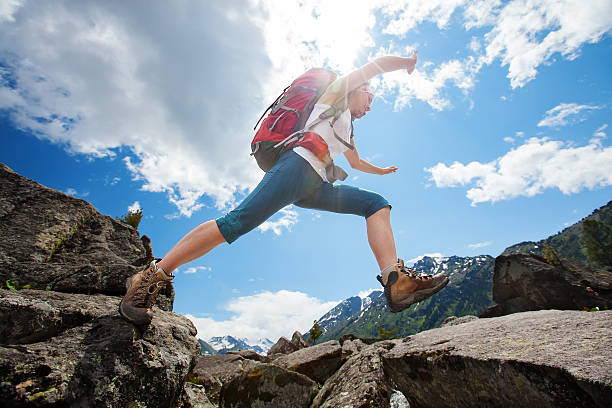 istock Hiker in Altai mountains, Russian Federation 481405883