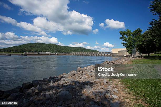 Tennessee River And Guntersville Dam On A Sunny Day Stock Photo - Download Image Now