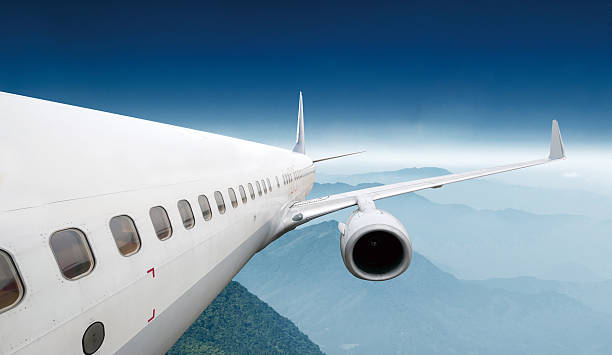 istock Passenger airliner flight in the blue sky 481413206