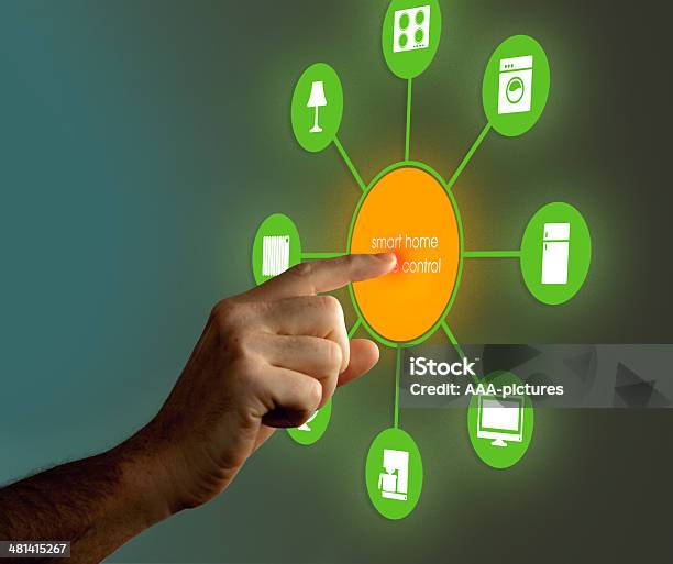 Smart Home Device Home Control Stock Photo - Download Image Now - Home Automation, Icon, Intelligence