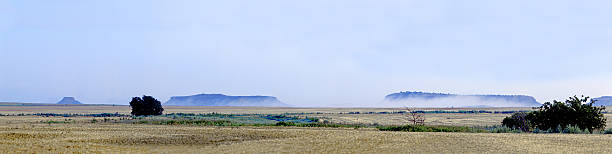 Antelope Hills Panorama of the Antelope Hills in Western Oklahoma  kiowa stock pictures, royalty-free photos & images