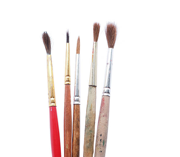 istock brushes for painting on a white background 481417975