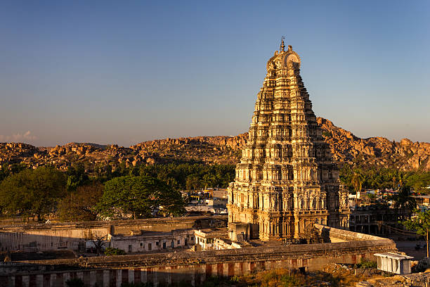 istock Virupaksha Temple at sunset, Hampi, Karnataka, India 481419455