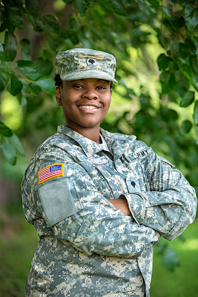 istock Female American Soldier 481419780