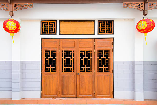 Chinese Shop's door and sign