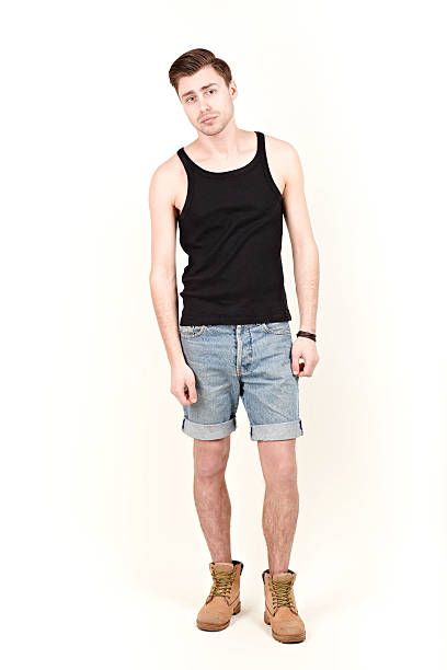 istock Man in black shirt and shorts 481423005