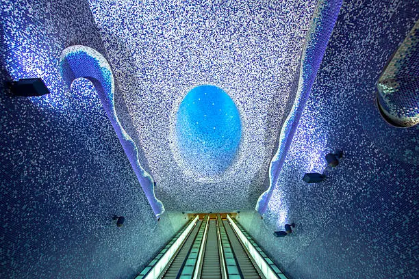 Napoli Metro Station, Automatic Stairs.