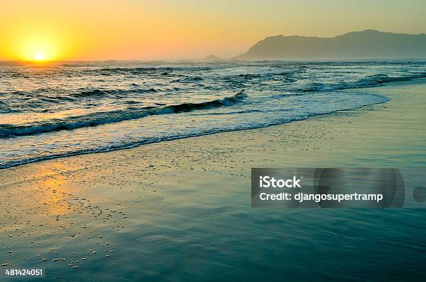 Ocean Sunset And Waves Stock Photo - Download Image Now - Africa, Backgrounds, Beach