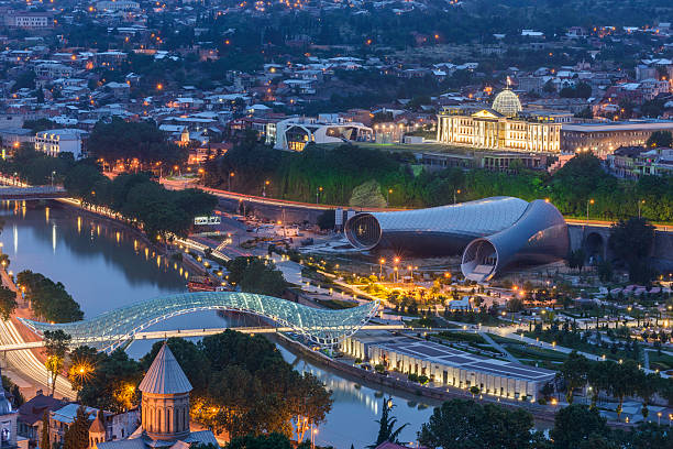istock Beautiful panoramic view of Tbilisi 481425908