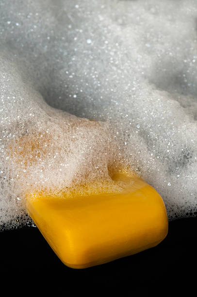 istock Bar of Soap With Suds 481428473