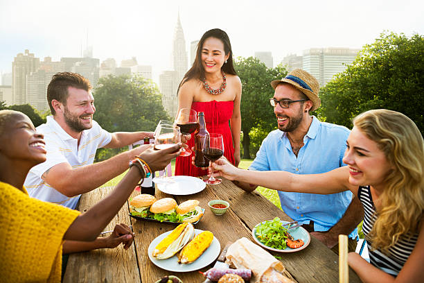 istock Friends Outdoors Party Celebration Hanging out Concept 481429168