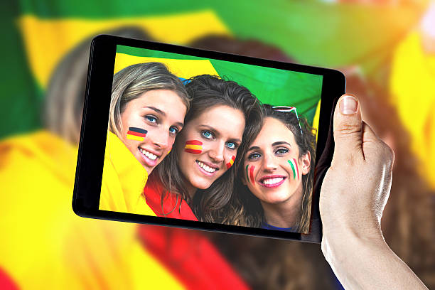 istock Group of female supporters 481431441