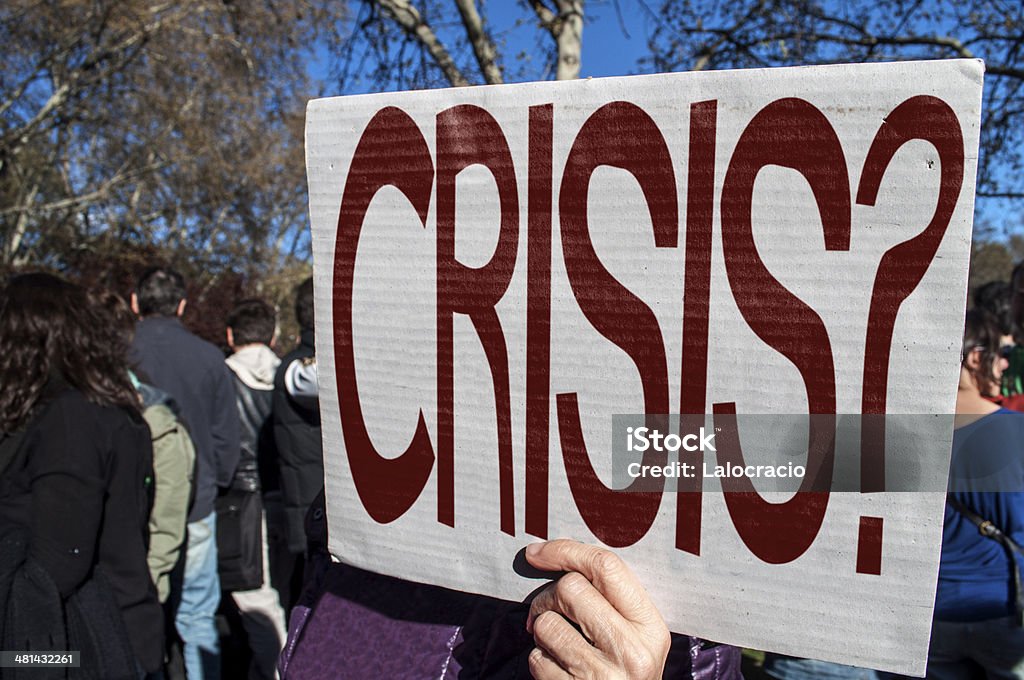 Crisis? - Foto de stock de Manifestación libre de derechos
