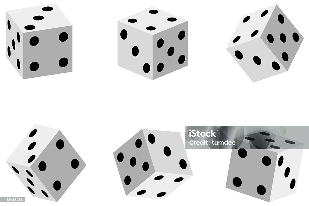 Game dice set Blue Stock Photo