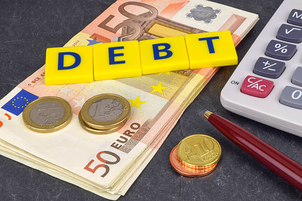 Euro Debt stock photo