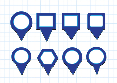 map pointers mapping pins icon