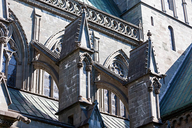 Flying buttress in the cathedral of Beaubais, Oise, Picardie, France