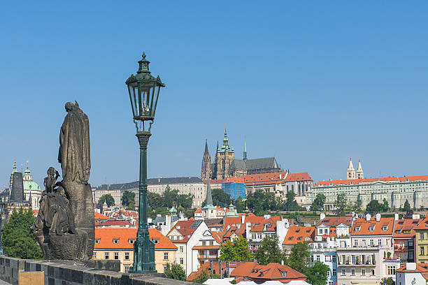 Prague Castle, morning. stock photo