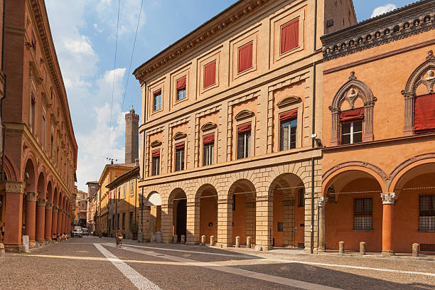 Street in Bologna stock photo