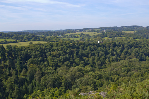 Viewpoint and nature reserve of La Roche d'Oetre, Orne, Normandy, France