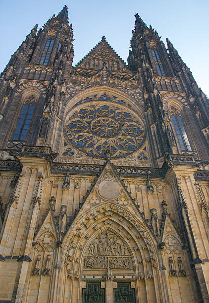 St. Vitus Cathedral in Prague. stock photo