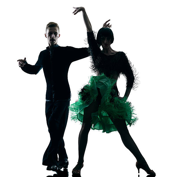 istock elegant couple dancers dancing silhouette 481451462