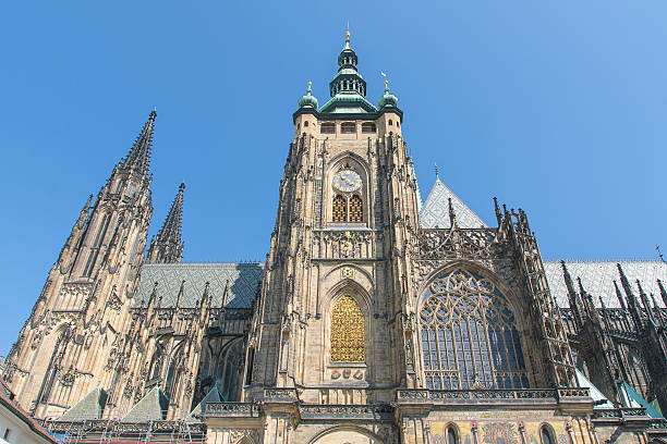 Saint Vitus Cathedral in Prague. stock photo